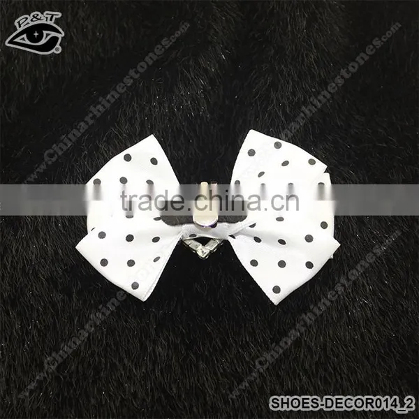 Bowknot Design Ornaments for Ladies Shoes Fabric Bow Accessories for Women Shoes photo-4