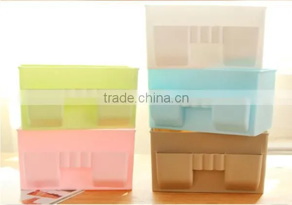 Hot Sale Multifunction Waterproof Plastic Sundry Desktop Makeup Cosmetic Storage Box Container Case Organizer 5 Color Random photo-4