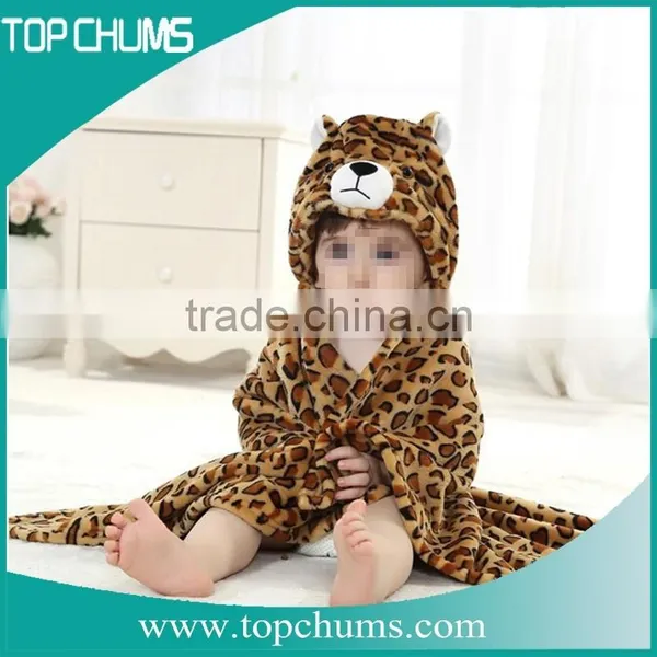 Hot Sale Cheap Microfiber Reactive Printed Cartoon Kids Animal Bathrobe photo-3