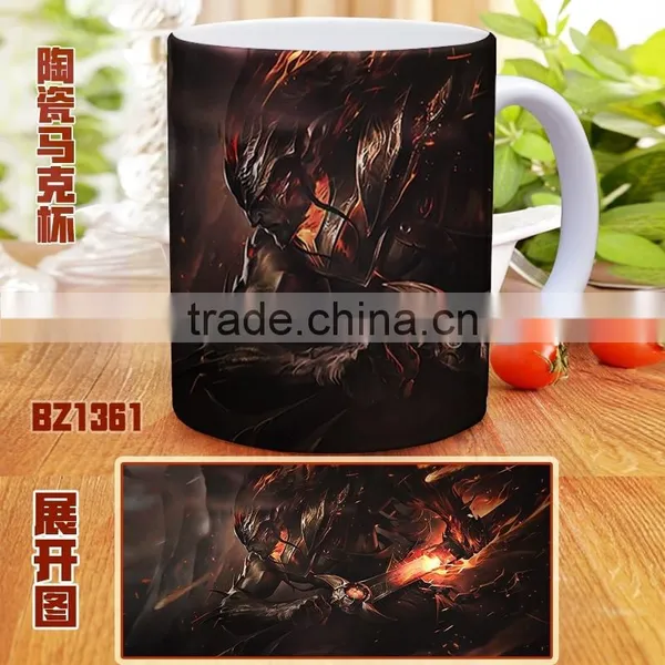 Good Quality Online Game League of Legends Color Printed Ceramic Mug Nime Cup photo-4