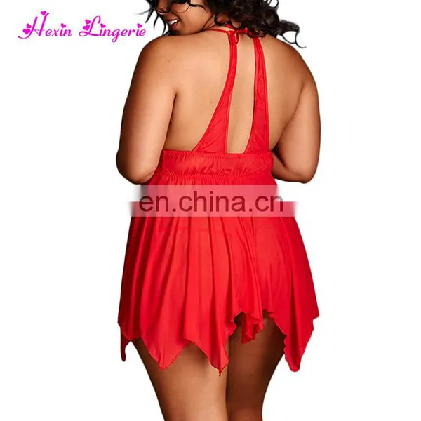 2017 Free Sample Japanese Mature Women Erotic Plus Size Lingerie Sexy Babydoll photo-6