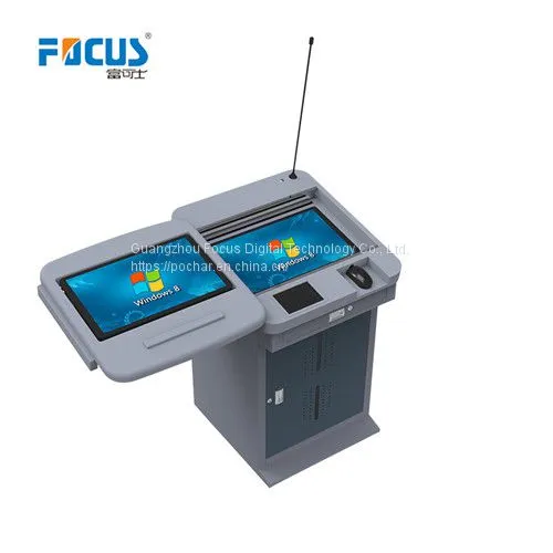 S800D Digital Podium With Dual Screen Touch PC 23.6