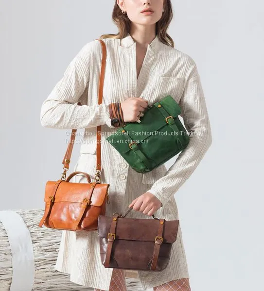 Wholesale Bags 2018 New Original Retro Shoulder Bag Handmade Leather Portable Diagonal Messenger Bag photo-3