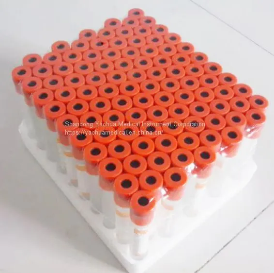 Vacuum Plain Blood Collection Tube With Red Top photo-3