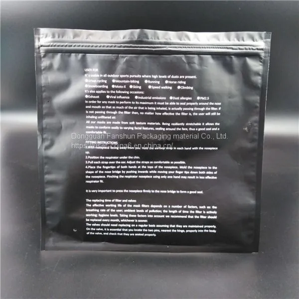 Chinese Manufacturer Produces Zipper Plastic PE Bag for Face Shield Gasket photo-4