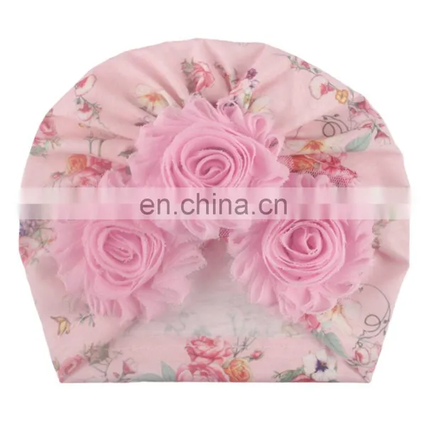 Babys Kids Bows Print Hat photo-4