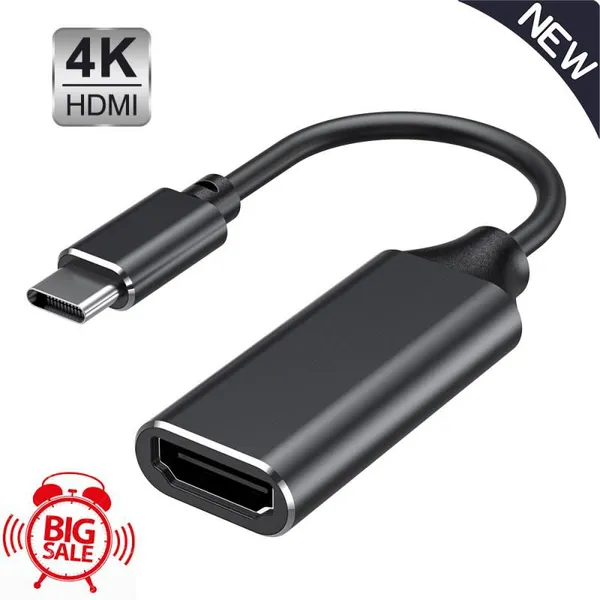 USB Type C to HDMI-compatible Adapter USB 3.1 USB-C to HDMI-Compatible Video Adapter Converter for MacBook Air for Samsung photo-4
