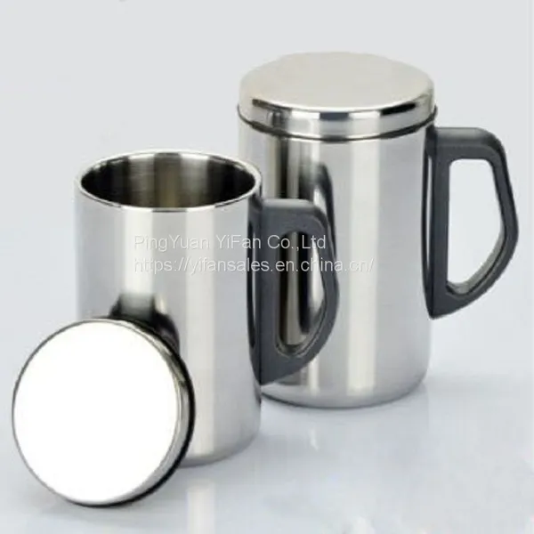 Double Walled Coffee Mugs Stainless Steel Tea Cups Kids Camping Mugs photo-3