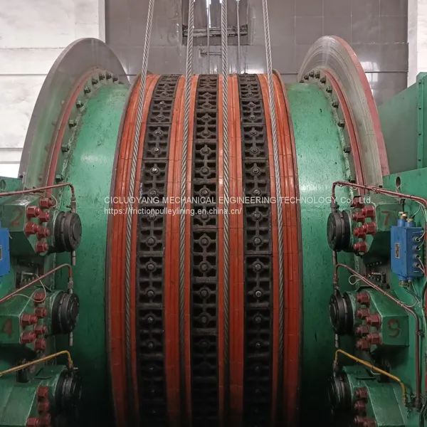 OEM High Friction Coefficient Rope Tread Liner for Koepe Winders