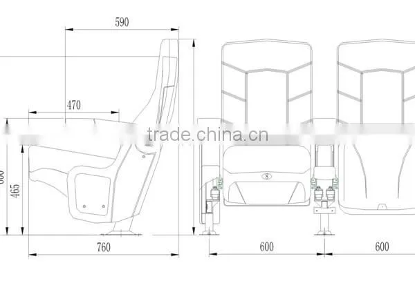 Foshan Factory Cinema Chairs Prices HJ815B photo-5