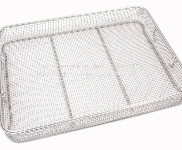 Special Sieve Baskets Made of Stainless Steel With Silicone Holders Wire Mesh Stainless Steel Trays photo-3
