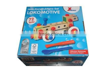 2016 HOT Seach In China Natural Wood Block Car New Toys For Kid Baby Car Toy Nut Assembly Car photo-2