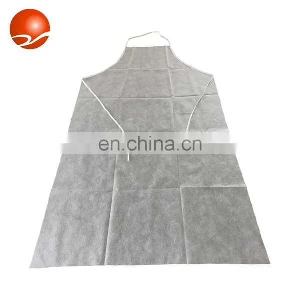 Waterproof Medical Hospital Dental PP Nonwoven Poly HDPE LDPE Plastic Disposable PE Apron photo-5
