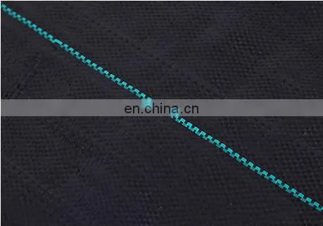 80gsm to 120gsm for New PP Material Black With Green Line for Ground Cover photo-3