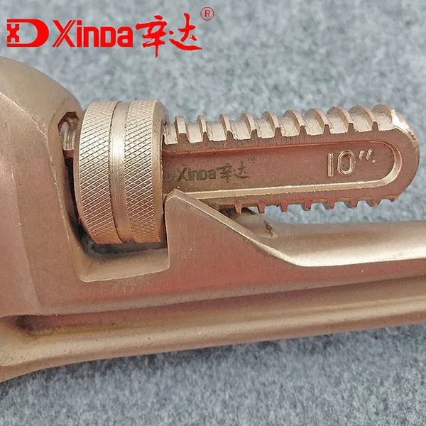 Xinda Non Sparking Pipe Wrench Copper Pipe Wrench Explosion Proof Tools Factory photo-4