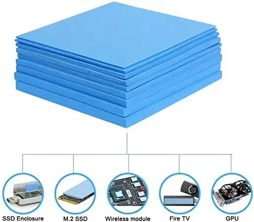 For Computer Graphics Card CPU GPU RTX 3080 3090 silicone thermal pad