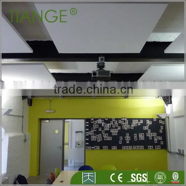 China Fiberglass Suspended Acoustical Sound Absorbing Fabric Acoustic Ceiling Panel Quality Choice