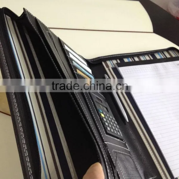 2015 Popular Design pu Leather Portfolio Organiser NS-JLJ0010 photo-6