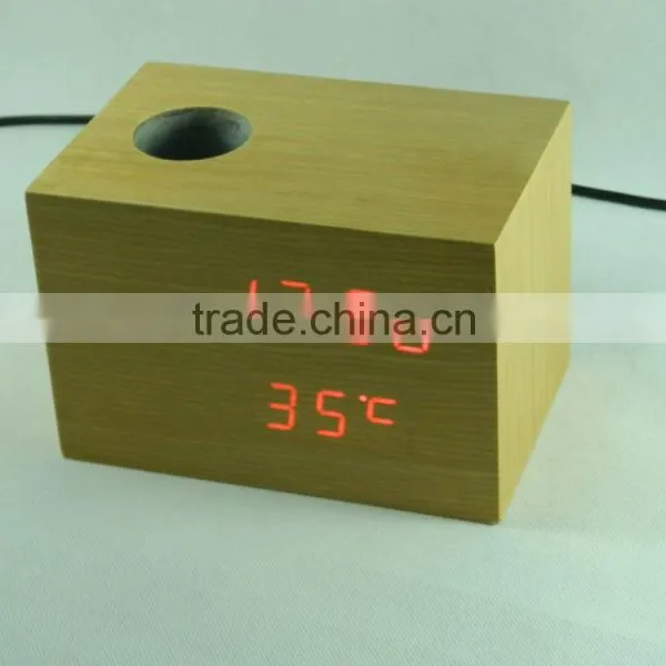 High Quality LED Digital Voice Control Desk LED Alarm Clock photo-4