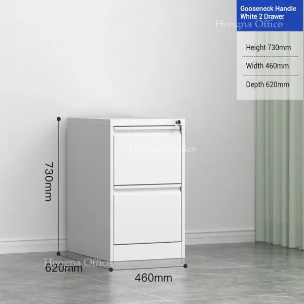 JT-V460-2D Small 2 Drawer Vertical Metal Cabinet | Office Card Organizer | for Letter/A4 Size Hanging Folders