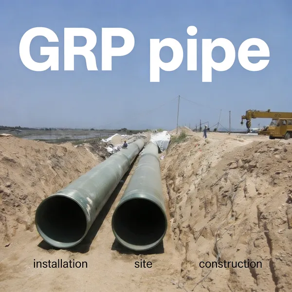 High Strength Fiberglass Sand Filled Pipe DN300-DN4000 FRP Pressure Pipe for Municipal Water Supply and Drainage photo-5
