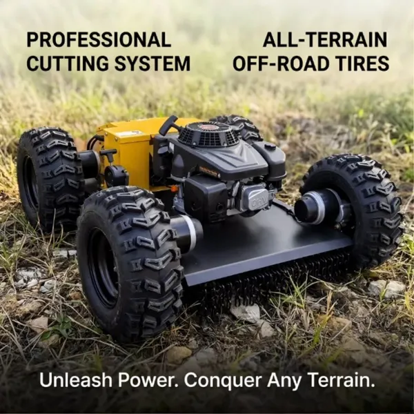 Vigorun VTW550 Gasoline Engine Lawn Mower Easy Parts Replacement High-Speed (6 Km/h) Rasenmaher for Professional Use