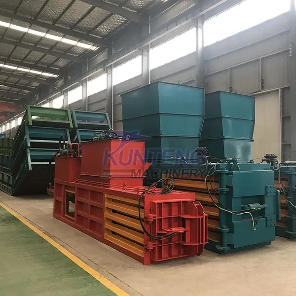 Hydraulic Alfalfa Grass Rice Husk Household Plastic Waste Paper Waste Scrap Metal Horizontal Baler EPC photo-2