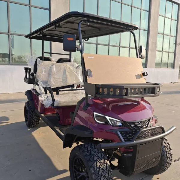 New 4+2 Six-seater Electric Golf Cart and Patrol Vehicle for Export Trade, Customizable by Original Manufacturer photo-5