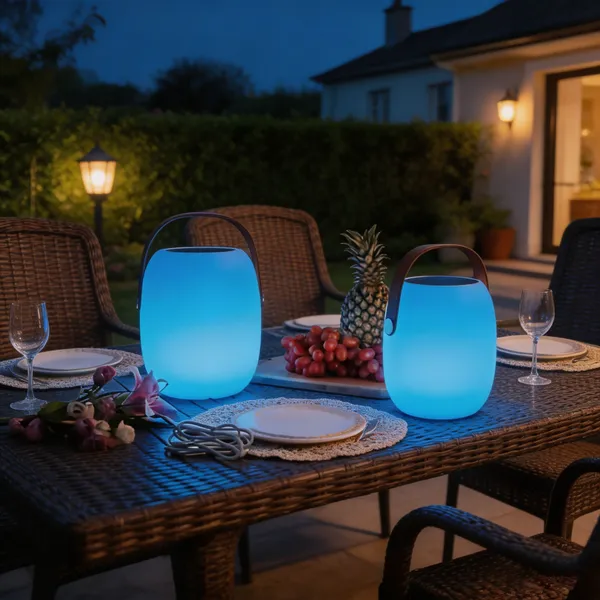 Modern Design LED Music Table Lamp Rechargeable Cordless Remote Control Dimmable Ambient Light photo-5