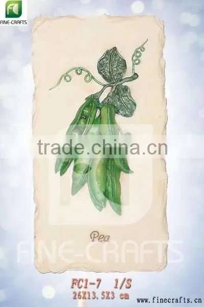 Resin Wall Crafts Plaque With Pea