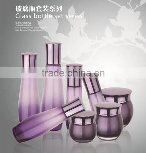 Glass Material and Plastic Cap Material Glass Cosmetic Bottle