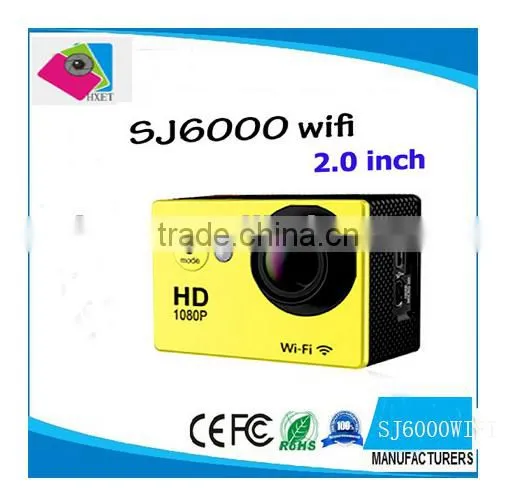 SJ6000 W9 Sport DV Cameras Wifi Action Camera Wireless Video Recorder 2.0 Inch 1080P 170 Wide Angle Car DVR 30M Waterproof