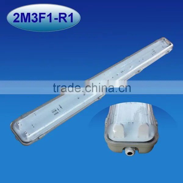 T8 Double Waterproof LED Light Fixture IP65,2*1500mm 5ft photo-2