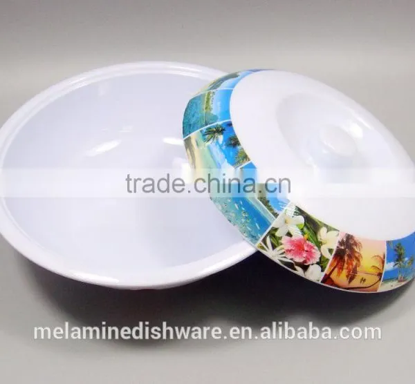 Chinese Style Melamine Ramen Bowl Soup Tureen With Decal photo-2