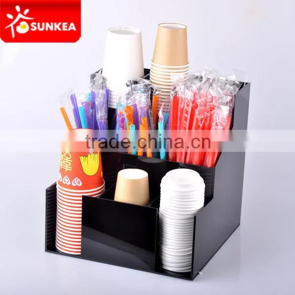 Plastic Condiment Organizer for Coffee Cups