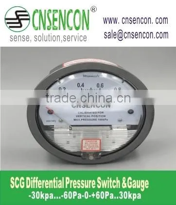 High Quality Air Low Differential Pressure Gauge SCG 0-60Pa photo-2