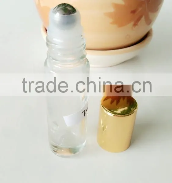 7ml Glass Roll on Essential Oil Bottles With Golden Aluminum Cap photo-2