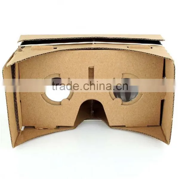 High Quality DIY Magnet Google Cardboard Virtual Reality VR Mobile Phone 3D Viewing Glasses For 5.0" Screen Google VR 3D Glasses photo-2