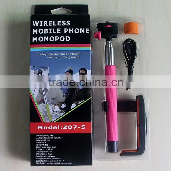 Handheld Selfie Monopod for Mobile Phone,wireless Mobile Phone Monopod With Color Box photo-2