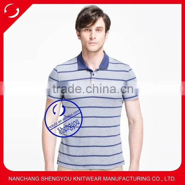 High Quality Yarn Dyed Mens Polo Shirt Made of Quality Fabric
