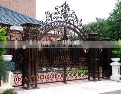Modern Fashionable Wrought Iron House Gate Designs photo-3