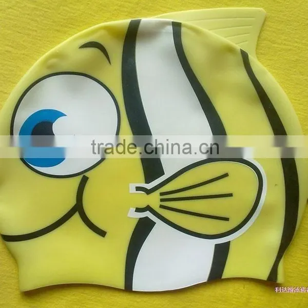 Hot New Products New Bubblefish Cartoon Silicone Swimming Hat Cap photo-4