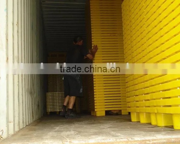 Single Face 4 Way Blue Light Duty Euro Pallets for Sale photo-3