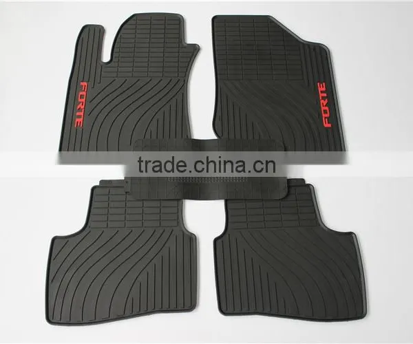Custom Fit All-Weather Car Floor Mat for Kia Forte Models Select - Rubber (Black) photo-5