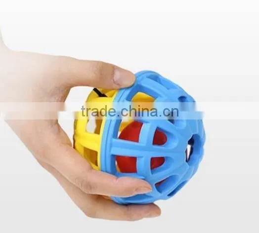 Kid Playing Silicone Ball Toy, Shake Rattle and Roll Ball for Baby, OBall Infant Rattle Ball Toy