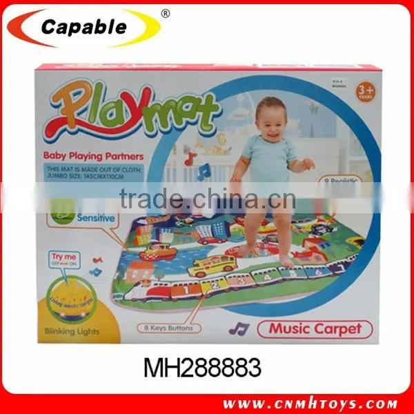 Baby Non-toxic Play Mat With Light and Music, Electronic Musical Play Mat