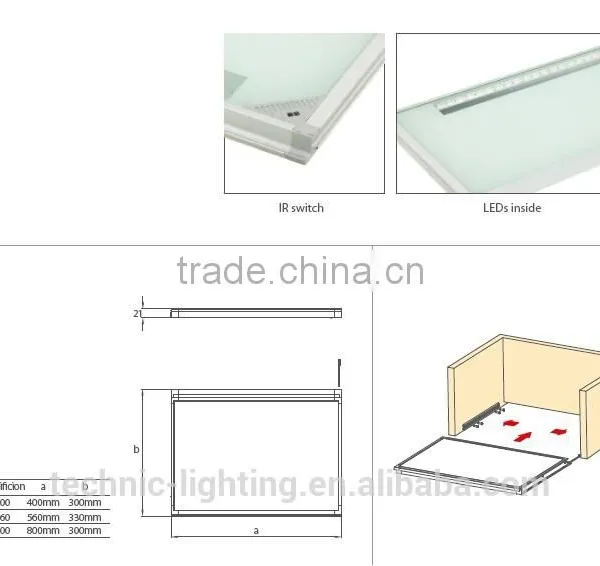 LED Under Cabinet Panel Light With IR Sensor Switch photo-3