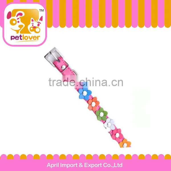 Cute and Flower Decoration Puppy Dog Collar photo-2