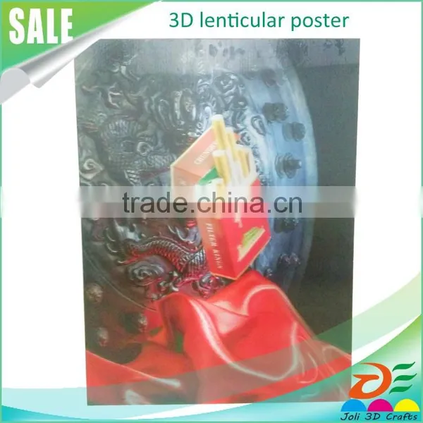 Custom Wholesale 3d Lenticular Advertising Poster Stands for Retail Store