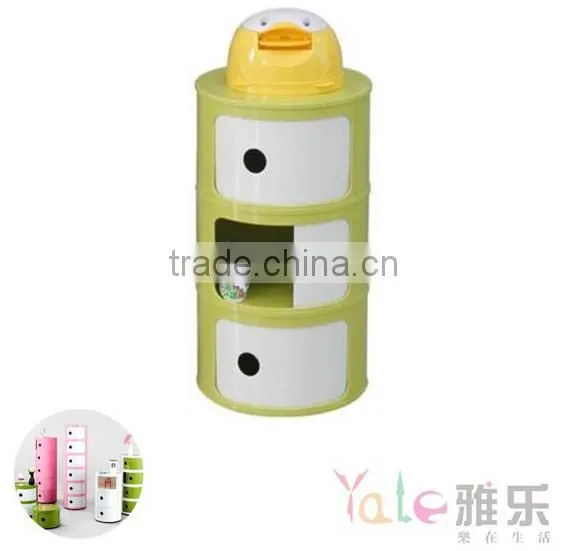 Muti-Function Plastic Storage Cabinet With Sliding Door for Living Room photo-3